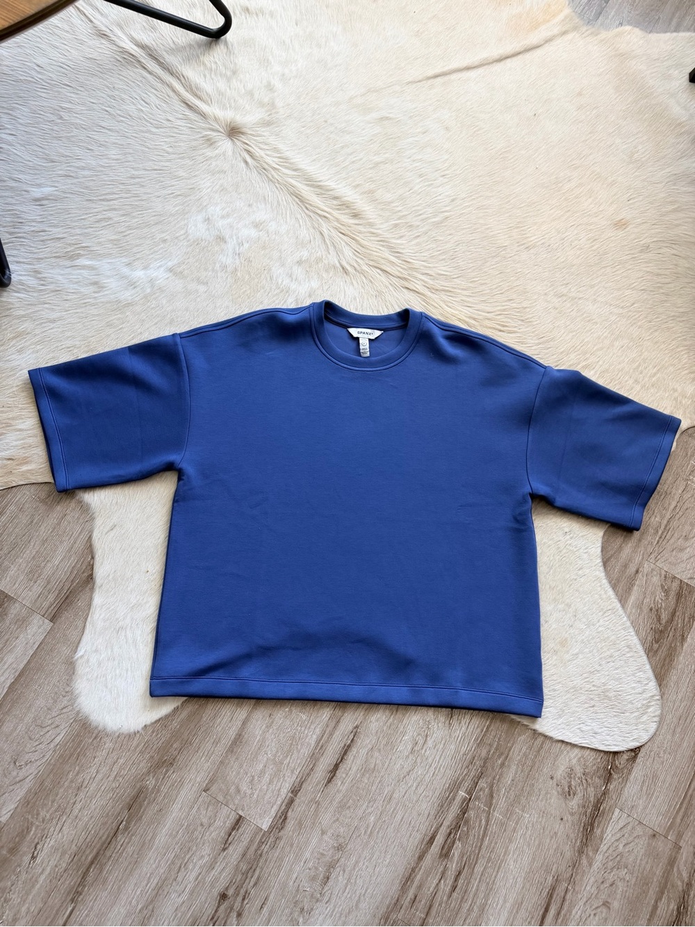 NWOT SPANX Crewneck Tee in Blue